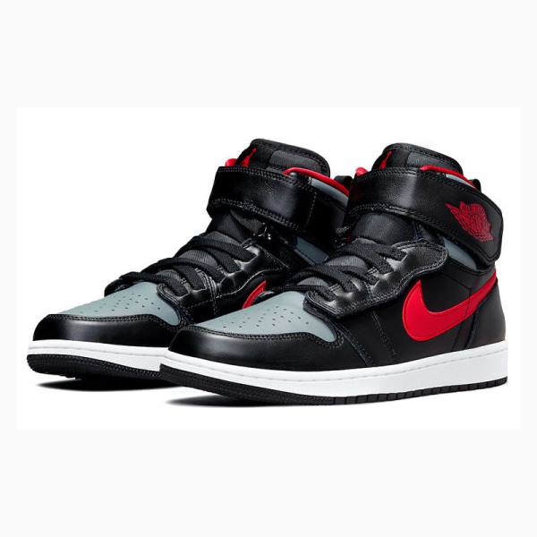 Black Nike FlyEase Basketball Shoes Men's Air Jordan 1 | JD-714UN