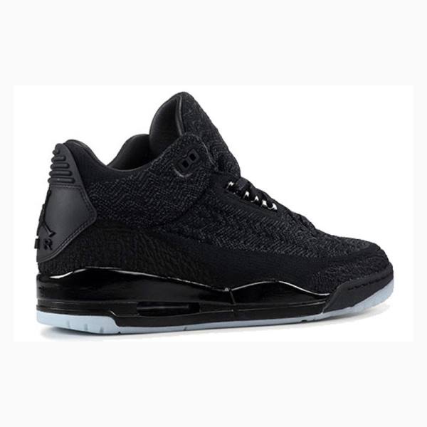 Black Nike Flyknit Anthracite Basketball Shoes Men's Air Jordan 3 | JD-560WZ