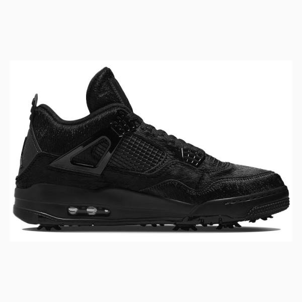 Black Nike Golf Cat Sneakers Sneakers Men's Air Jordan 4 | JD-851VC