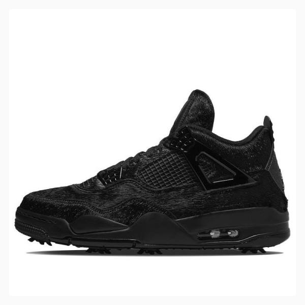 Black Nike Golf Cat Sneakers Sneakers Men\'s Air Jordan 4 | JD-851VC