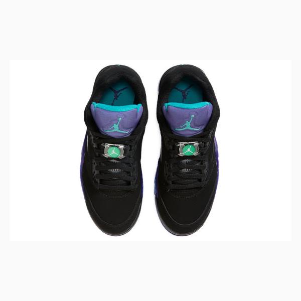 Black Nike Low Golf Grape Sneakers Men's Air Jordan 5 | JD-367ON