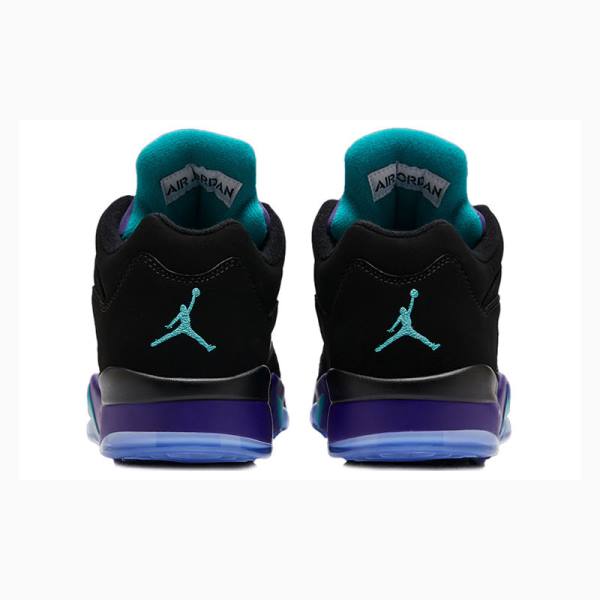 Black Nike Low Golf Grape Sneakers Men's Air Jordan 5 | JD-367ON