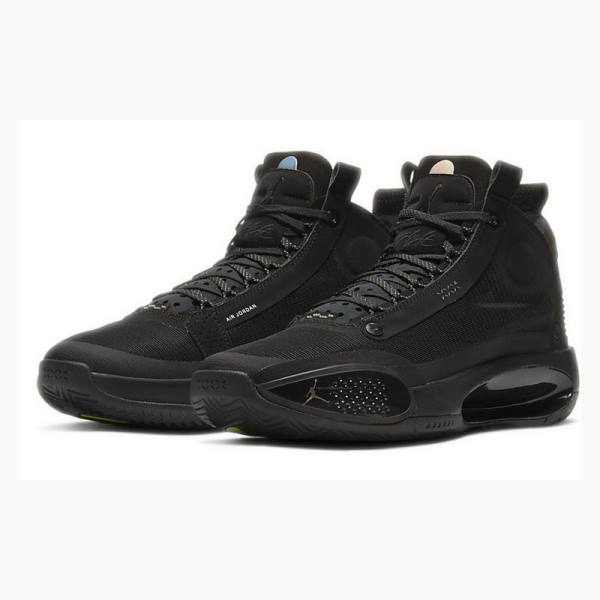 Black Nike PF Basketball Shoes Men's Air Jordan 34 | JD-695WL