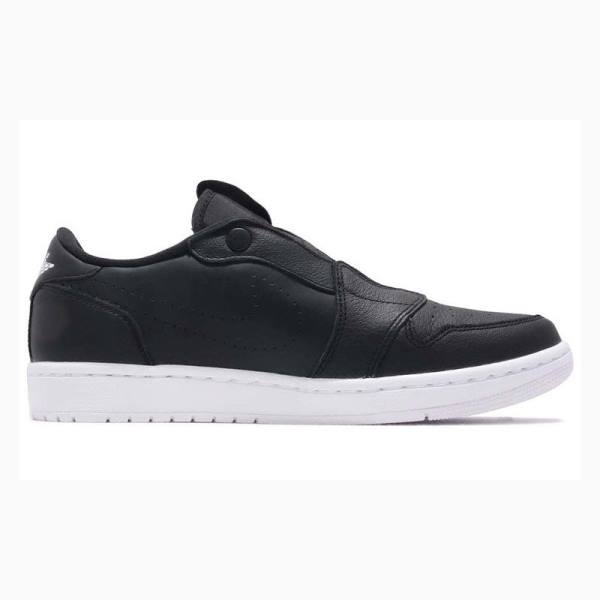 Black Nike RET Low Slip Sneakers Women's Air Jordan 1 | JD-507BU