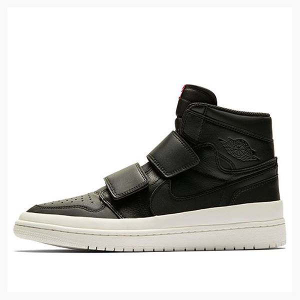 Black Nike RE HI Double STRP Sail Basketball Shoes Men\'s Air Jordan 1 | JD-038BR