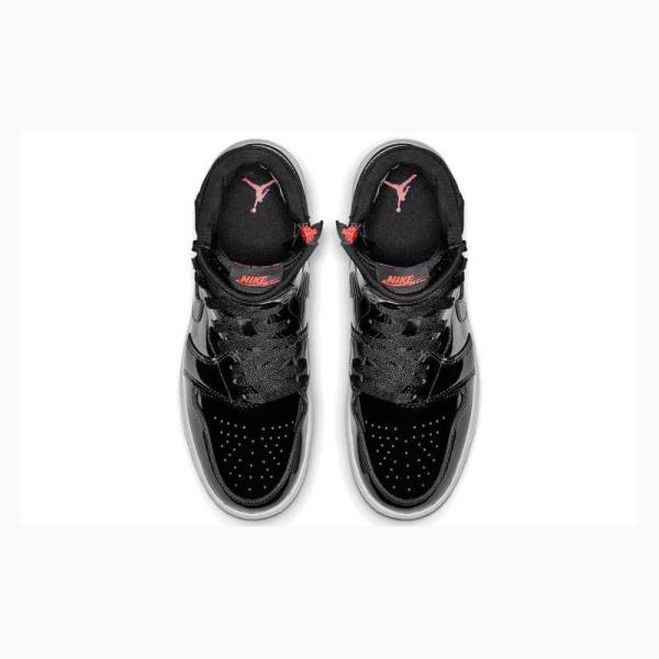 Black Nike Rebel XX 'Black Patent' Basketball Shoes Women's Air Jordan 1 | JD-812TG