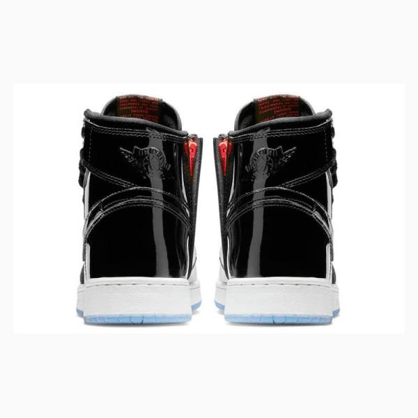 Black Nike Rebel XX 'Black Patent' Basketball Shoes Women's Air Jordan 1 | JD-812TG