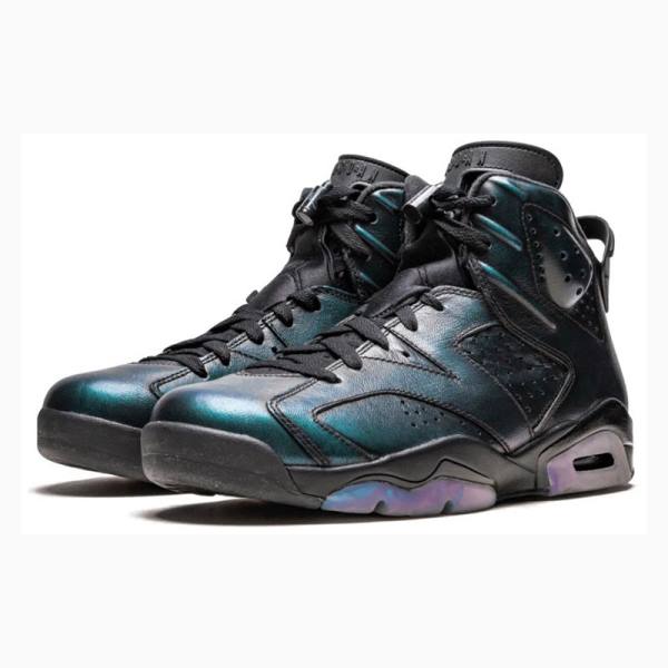 Black Nike Retro AS All-Star - Chameleon Basketball Shoes Men's Air Jordan 6 | JD-687UO