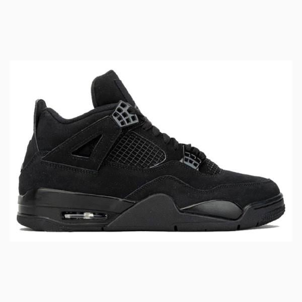 Black Nike Retro Cat Basketball Shoes Men's Air Jordan 4 | JD-526IK