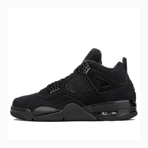 Black Nike Retro Cat Basketball Shoes Men\'s Air Jordan 4 | JD-526IK