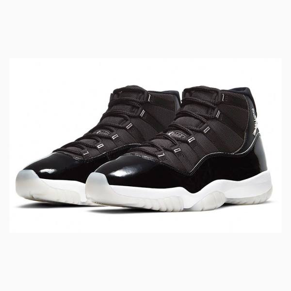 Black Nike Retro Jubilee 25th Anniversary Basketball Shoes Men's Air Jordan 11 | JD-134NP