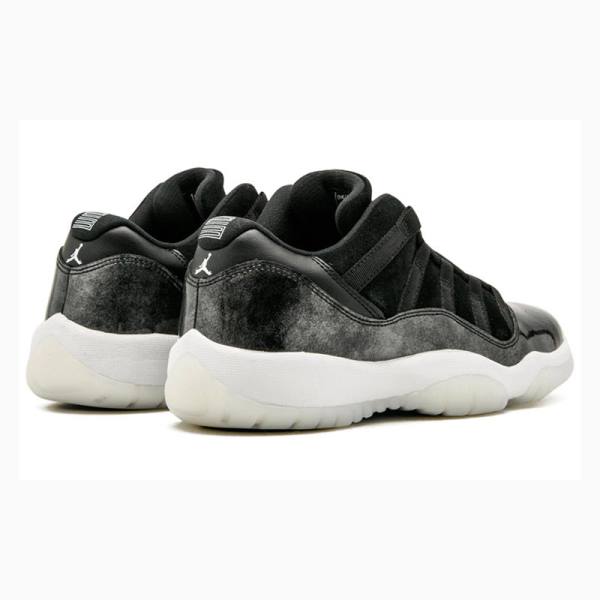 Black Nike Retro Low Barons Sneakers Men's Air Jordan 11 | JD-293QG