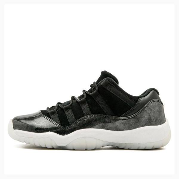 Black Nike Retro Low Barons Sneakers Men\'s Air Jordan 11 | JD-293QG