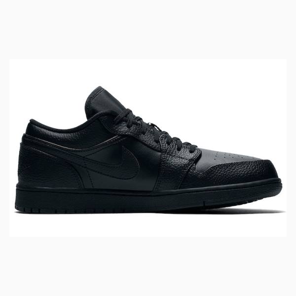 Black Nike Retro Low Triple Sneakers Men's Air Jordan 1 | JD-759QT