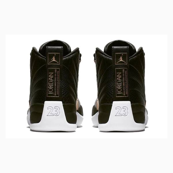 Black Nike Retro Metallic Basketball Shoes Women's Air Jordan 12 | JD-978QL