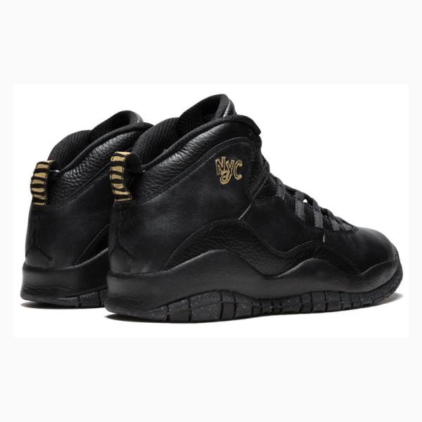 Black Nike Retro NYC NYC Basketball Shoes Men's Air Jordan 10 | JD-063QR