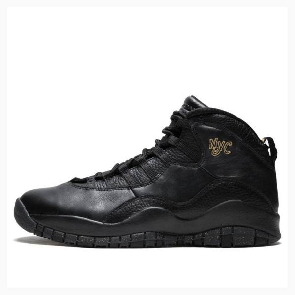 Black Nike Retro NYC NYC Basketball Shoes Men\'s Air Jordan 10 | JD-063QR