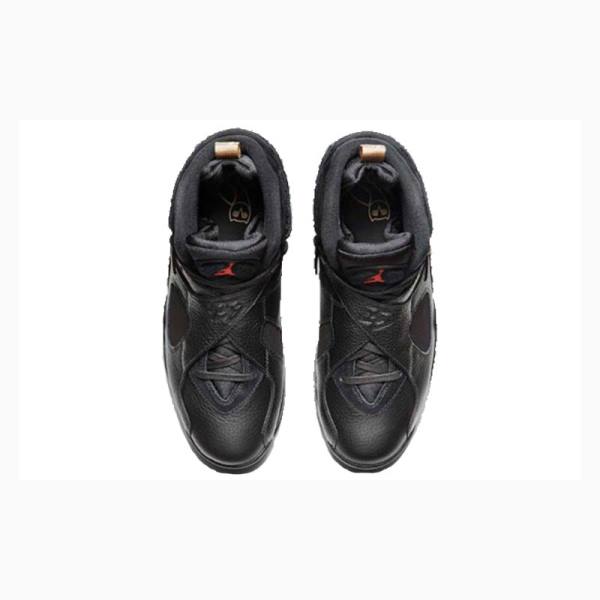 Black Nike Retro OVO Metallic Basketball Shoes Men's Air Jordan 8 | JD-938BQ