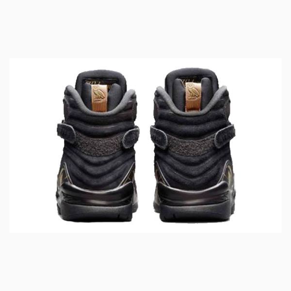 Black Nike Retro OVO Metallic Basketball Shoes Men's Air Jordan 8 | JD-938BQ