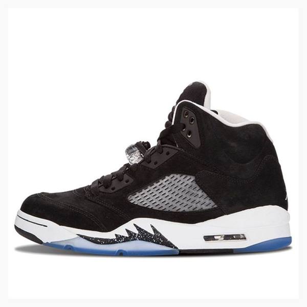 Black Nike Retro Oreo Basketball Shoes Men\'s Air Jordan 5 | JD-390LX