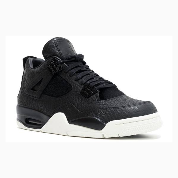 Black Nike Retro Premium Pinnacle Basketball Shoes Men's Air Jordan 4 | JD-719XV