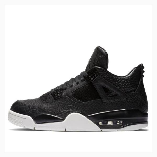 Black Nike Retro Premium Pinnacle Basketball Shoes Men\'s Air Jordan 4 | JD-719XV