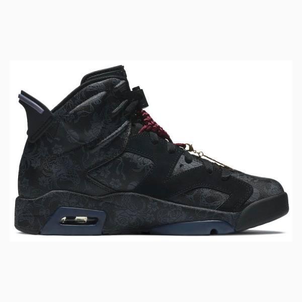 Black Nike Retro SD Singles Day Basketball Shoes Women's Air Jordan 6 | JD-609CZ