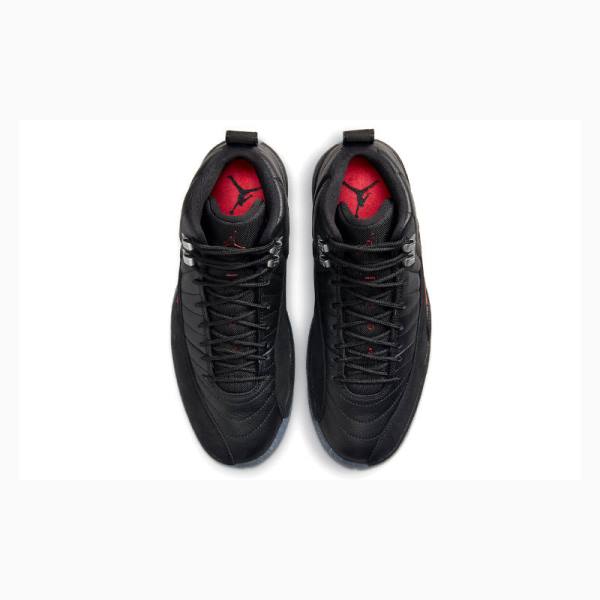 Black Nike Retro Utility Grind Basketball Shoes Men's Air Jordan 12 | JD-789BW