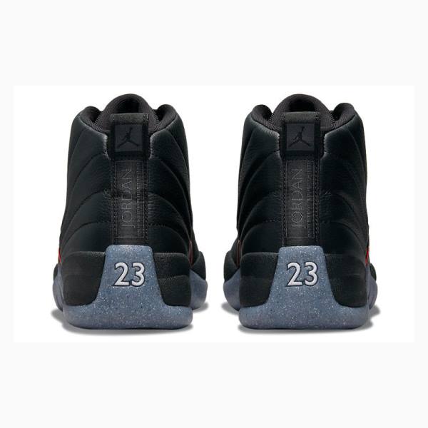 Black Nike Retro Utility Grind Basketball Shoes Men's Air Jordan 12 | JD-789BW