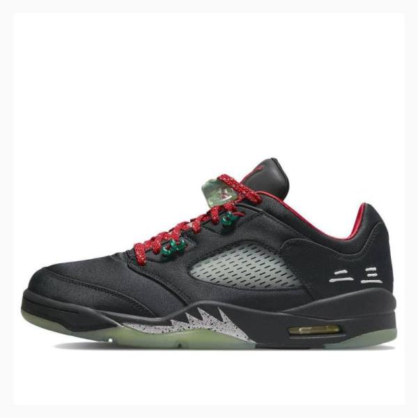 Black Nike X CLOT Low Sneakers Men\'s Air Jordan 5 | JD-573HR