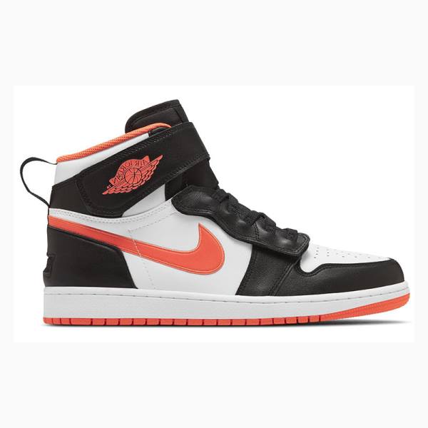 Black / Orange Nike Hi FlyEase Basketball Shoes Men's Air Jordan 1 | JD-827PZ