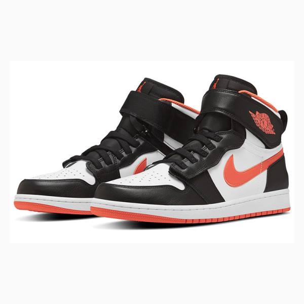 Black / Orange Nike Hi FlyEase Basketball Shoes Men's Air Jordan 1 | JD-827PZ