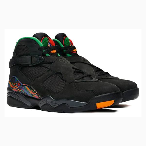 Black / Orange Nike Retro Air Raid Basketball Shoes Men's Air Jordan 8 | JD-925IX