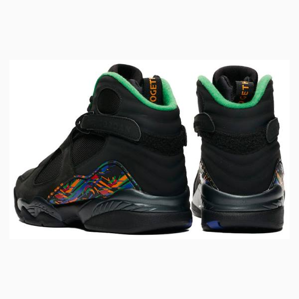 Black / Orange Nike Retro Air Raid Basketball Shoes Men's Air Jordan 8 | JD-925IX