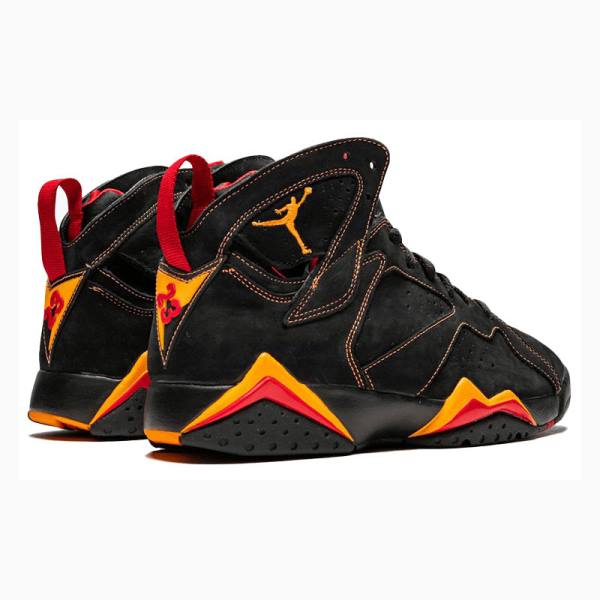 Black / Orange Nike Retro Citrus Basketball Shoes Men's Air Jordan 7 | JD-067RY