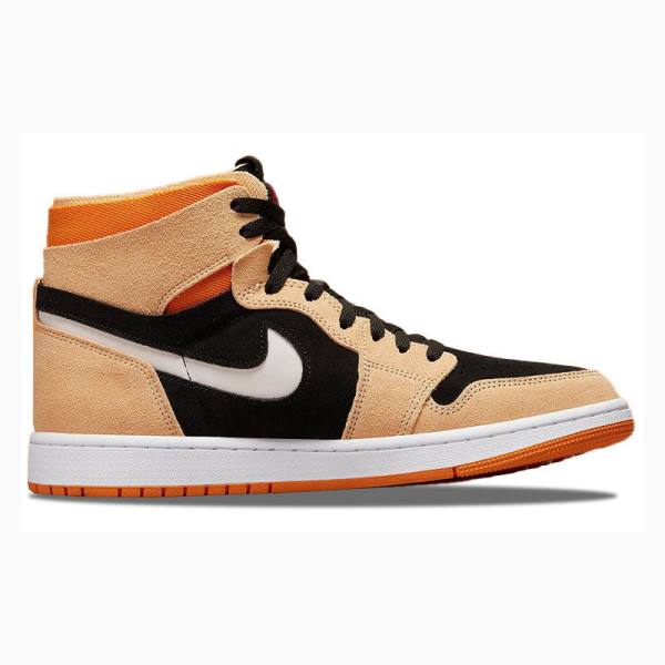 Black / Orange Nike Zoom CMFT Pumpkin Spice Basketball Shoes Men's Air Jordan 1 | JD-829NG