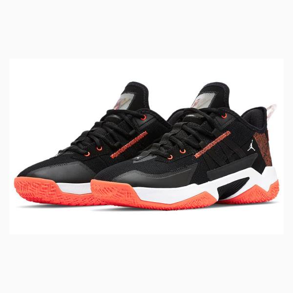 Black / Orange / White Nike One Take 2 PF Russell Westbrook2 Competition Basketball Shoes Men's Air Jordan | JD-038SU