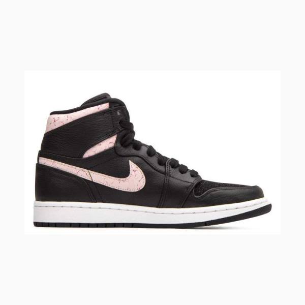 Black / Pink Nike High PREM Silt Basketball Shoes Women's Air Jordan 1 | JD-036LF