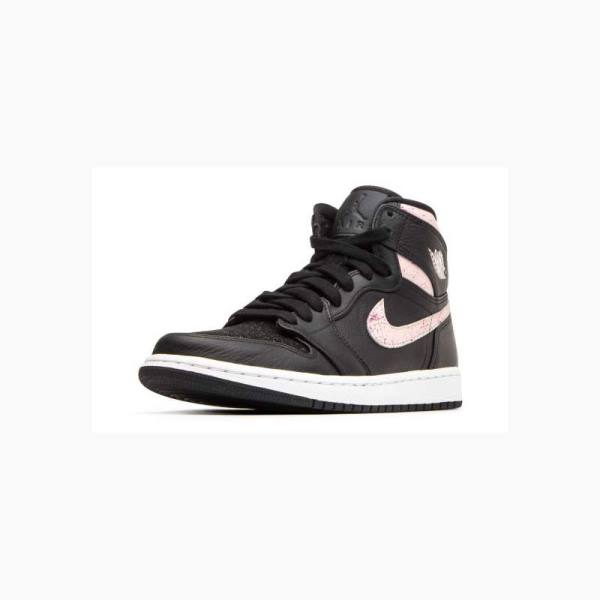 Black / Pink Nike High PREM Silt Basketball Shoes Women's Air Jordan 1 | JD-036LF