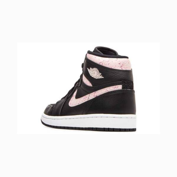 Black / Pink Nike High PREM Silt Basketball Shoes Women's Air Jordan 1 | JD-036LF