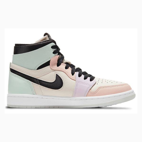 Black / Pink Nike Zoom Air CMFT Light Violet Basketball Shoes Women's Air Jordan 1 | JD-458ZH