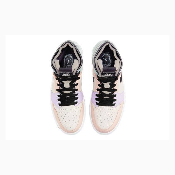 Black / Pink Nike Zoom Air CMFT Light Violet Basketball Shoes Women's Air Jordan 1 | JD-458ZH