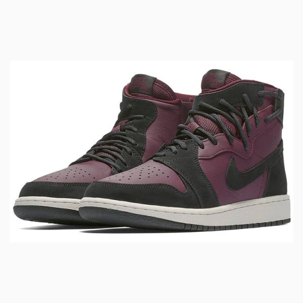 Black / Purple Nike High Rebel XX 'Bordeaux' Phantom Basketball Shoes Women's Air Jordan 1 | JD-915ZV