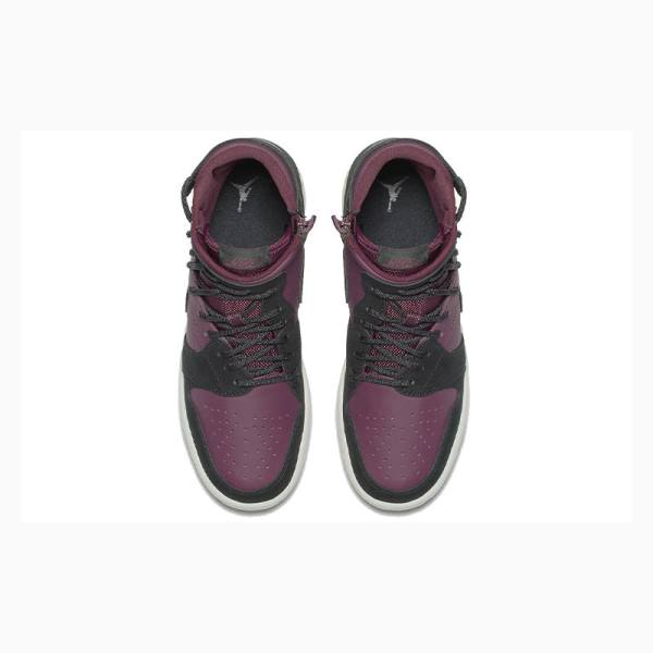 Black / Purple Nike High Rebel XX 'Bordeaux' Phantom Basketball Shoes Women's Air Jordan 1 | JD-915ZV