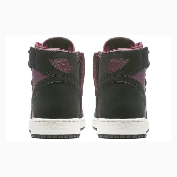 Black / Purple Nike High Rebel XX 'Bordeaux' Phantom Basketball Shoes Women's Air Jordan 1 | JD-915ZV