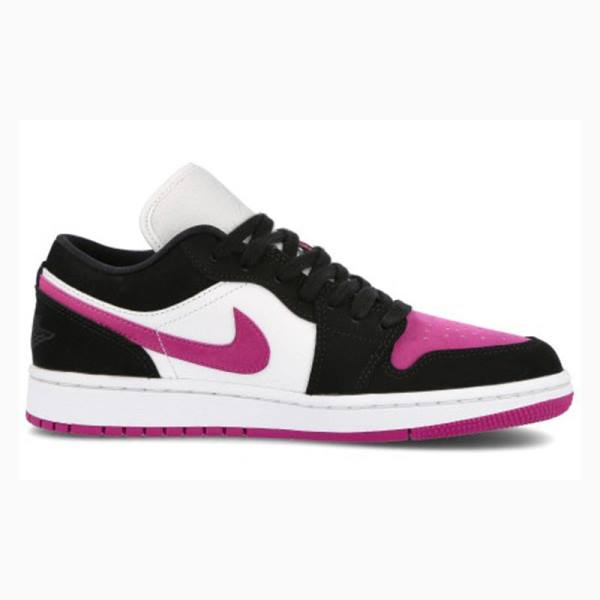 Black / Purple Nike Low Cactus Flower Sneakers Women's Air Jordan 1 | JD-623PG