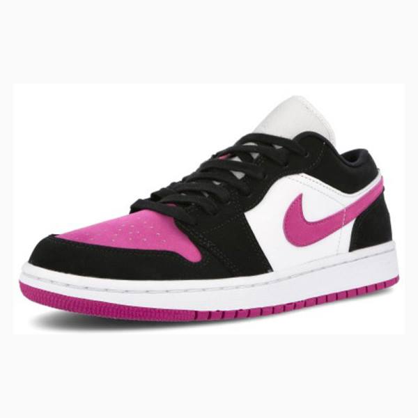 Black / Purple Nike Low Cactus Flower Sneakers Women's Air Jordan 1 | JD-623PG