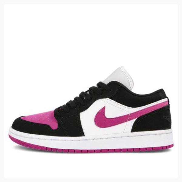 Black / Purple Nike Low Cactus Flower Sneakers Women\'s Air Jordan 1 | JD-623PG