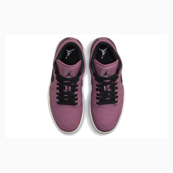 Black / Purple Nike Low Magenta Sneakers Women's Air Jordan 1 | JD-984HB