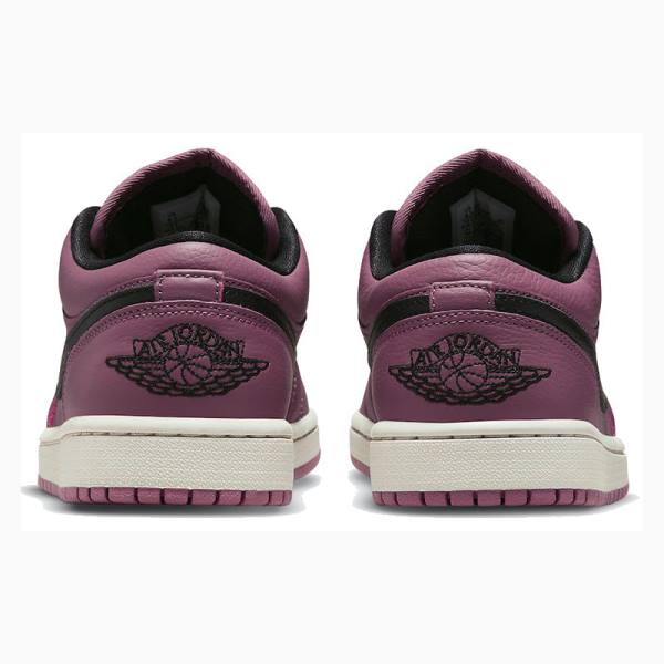 Black / Purple Nike Low Magenta Sneakers Women's Air Jordan 1 | JD-984HB